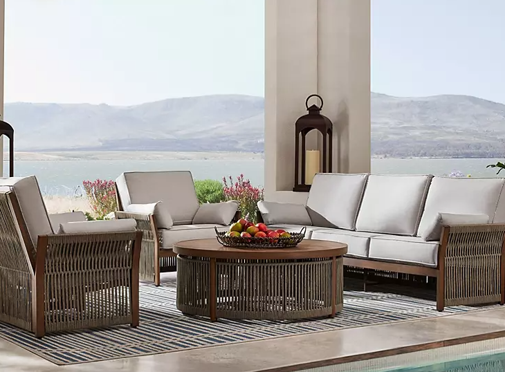 Outdoor Furniture Sam's Club Sofa Sets Patio Round Tables At