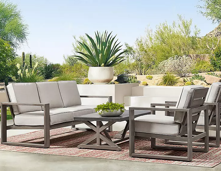 Member s Mark Cahaba 4 Piece Deep Seating Set Cast Charcoal