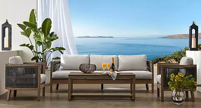 Member's Mark Ember 4-Piece Patio Deep Seating Set