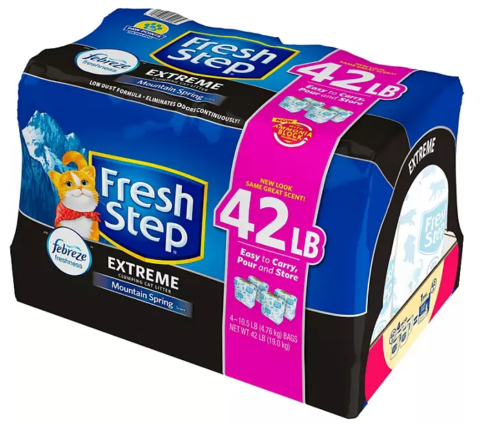 Fresh Step Extreme Clumping Cat Litter with Febreze, Mountain Spring Scent (42 lbs.)