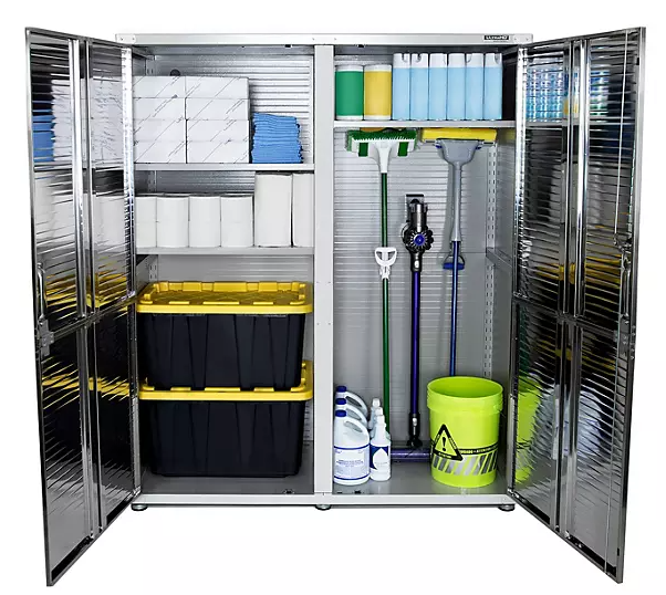Seville Classics® UltraHD® Extra-Wide MEGA Storage Cabinet , 60" W x 24" D x 72" H
