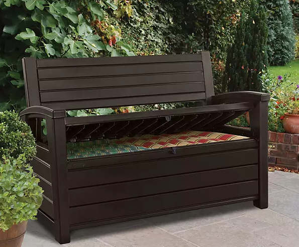 Keter Hudson Plastic Storage Bench Deck Box