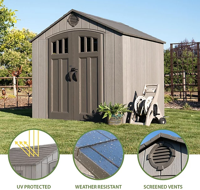 Lifetime 8'x 7.5' Outdoor Storage Shed