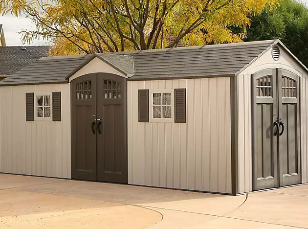 Lifetime 20' x 8' Outdoor Storage Shed (Dual Entry)