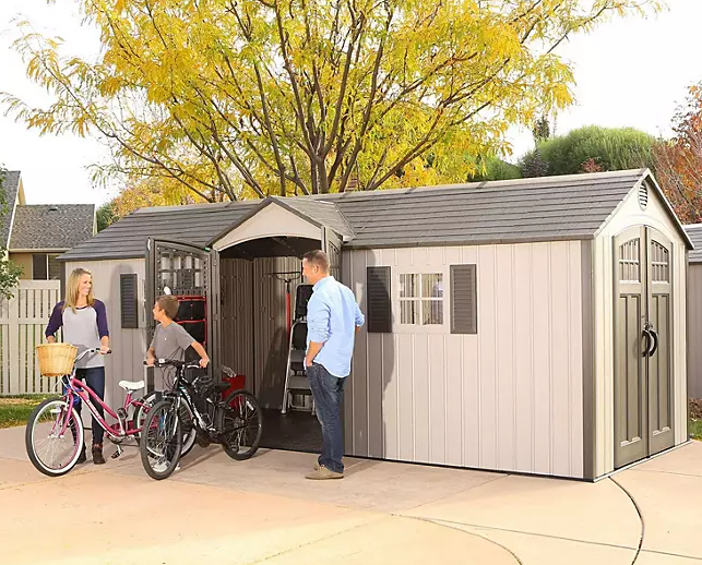 Lifetime 20' x 8' Outdoor Storage Shed (Dual Entry)