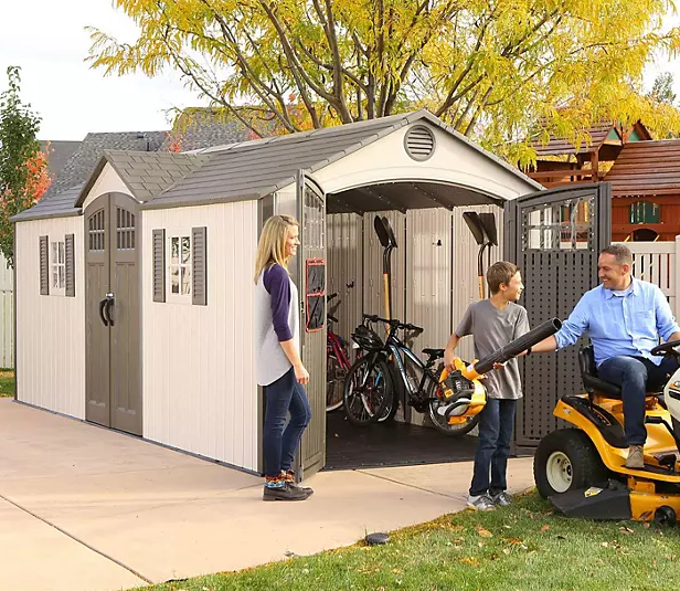 Lifetime 20' x 8' Outdoor Storage Shed (Dual Entry)