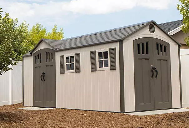 Lifetime 8' x 17.5' Outdoor Storage Shed (Dual Entry)