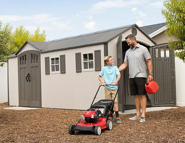 Lifetime 8' x 17.5' Outdoor Storage Shed (Dual Entry)