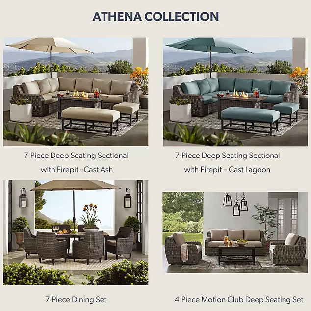 Member's Mark Athena 7-Piece Sectional with Firepit