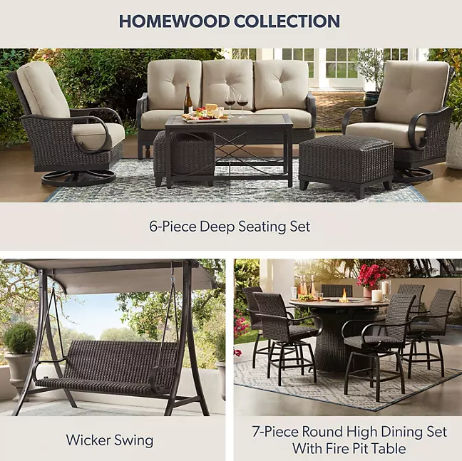 Member's Mark Homewood 6-Piece Deep Seating Set