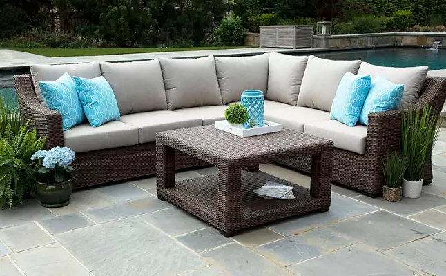 Alder 5-Piece Sectional with Sunbrella Fabric (Various Colors)