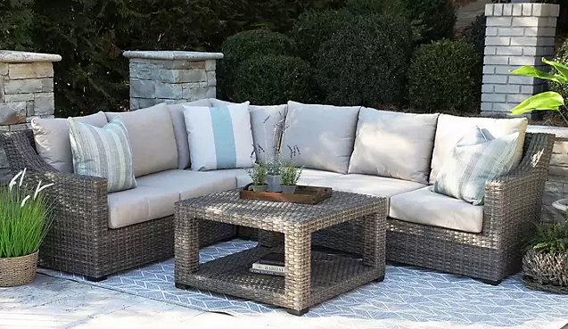 Alder 5-Piece Sectional with Sunbrella Fabric (Various Colors)