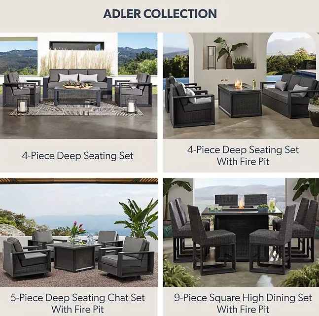 Member's Mark Adler 4-Piece Fire Pit Set