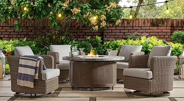 Member's Mark Brexley 5-Piece Patio Fire Pit Chat Set