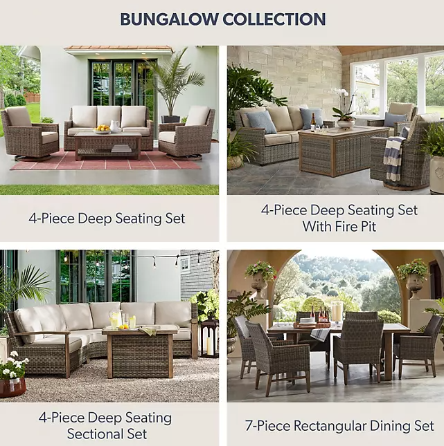 Member's Mark Bungalow 4-Piece Deep Seating Set