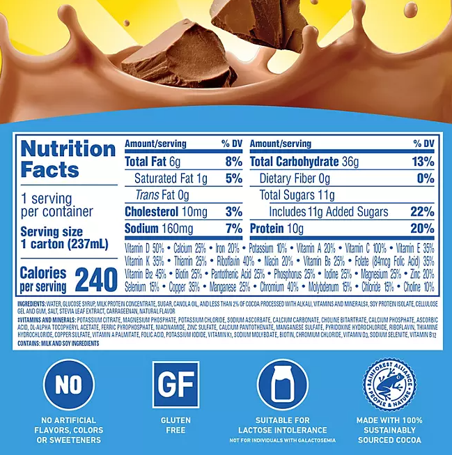 Carnation Breakfast Essentials Ready To Drink, Rich Milk Chocolate (8 oz., 24 pk.)