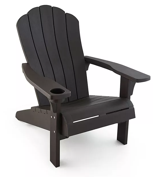 Keter Everest Adirondack Chair with Integrated Cupholder (Assorted Colors)