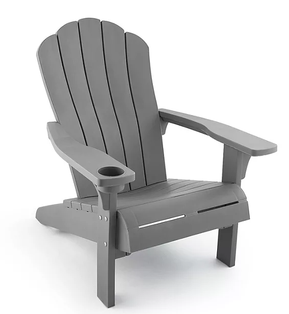 Keter Everest Adirondack Chair with Integrated Cupholder (Assorted Colors)