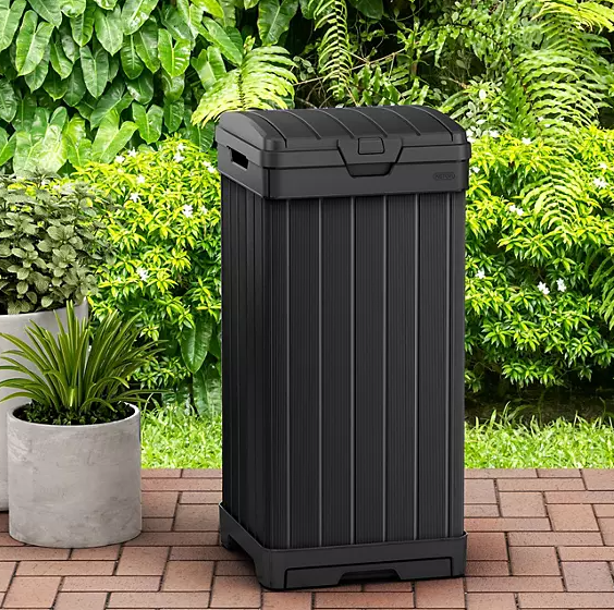 Keter Outdoor Waste Bin Graphite Gray