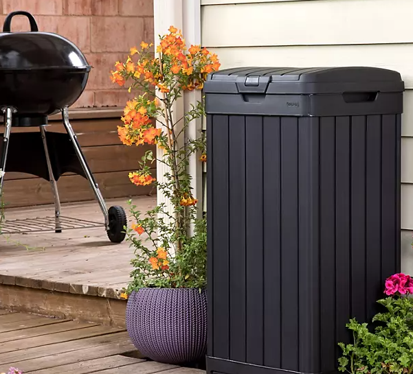 Keter Outdoor Waste Bin Graphite Gray