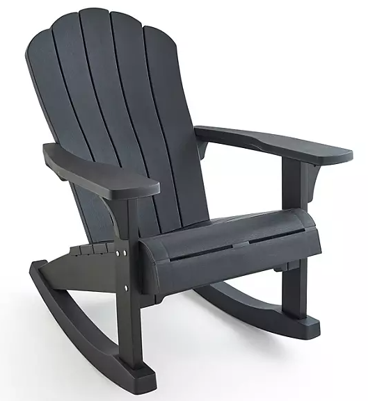 Keter Rocking Adirondack Chair with Integrated Cupholder (Assorted Colors)
