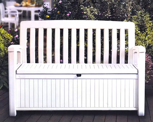 Keter 60-Gallon All-Weather Outdoor Patio Storage Bench