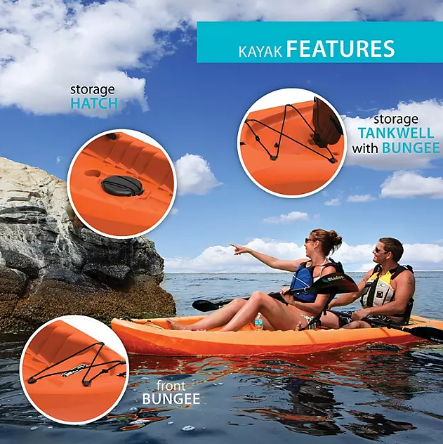 Lifetime Kokanee 10'6" Tandem Kayak (Assorted Colors)
