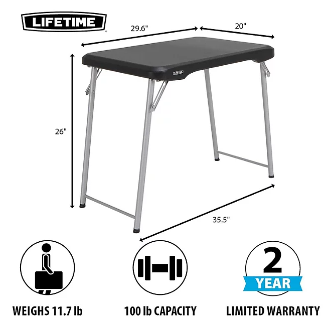 Lifetime Stacking Personal Table (Light Commercial), 80668