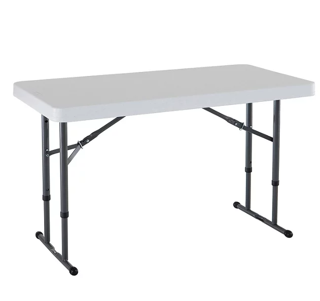 Lifetime 4' Adjustable Commercial Grade Folding Table