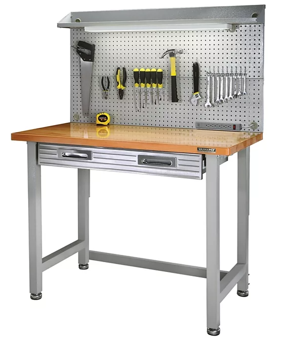 Seville Classics UltraHD Lighted Workbench with Woodtop - Eshop House LLC