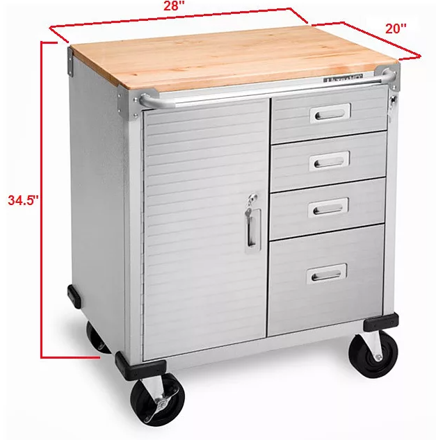 Seville Classics ULHD 4-Drawer Rolling Cabinet - Eshop House LLC