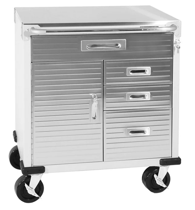 Seville Classics UltraHD Stainless Steel Top Rolling Cabinet - Eshop House LLC