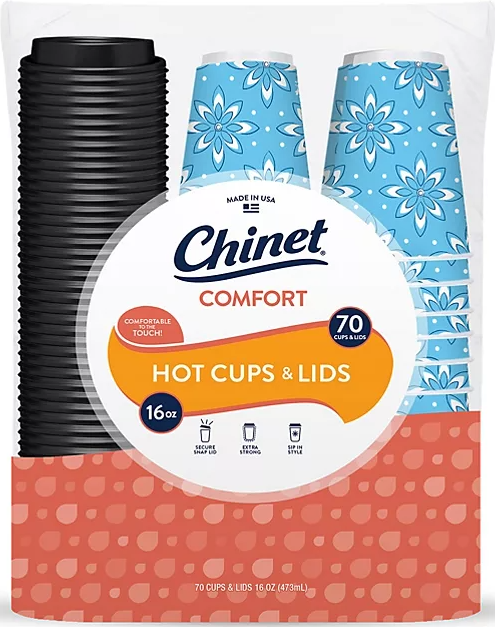 Chinet Comfort Cup Hot Cups & Lids (16 oz., 70 ct.) - Eshop House LLC