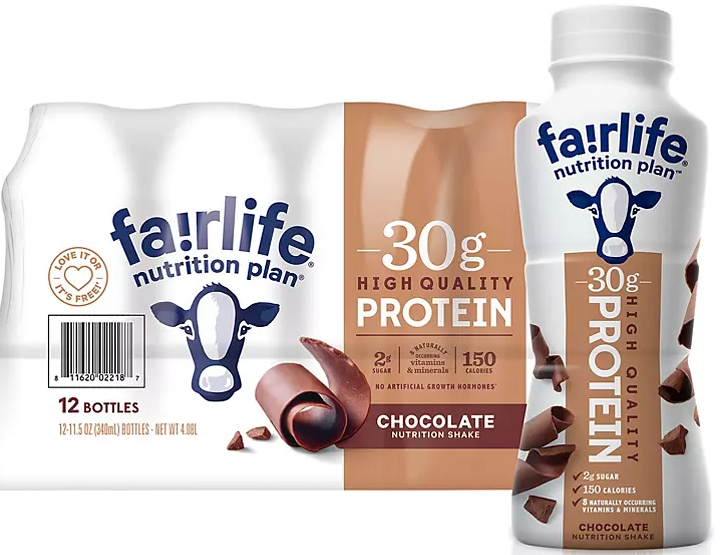 Fairlife Nutrition Plan Chocolate, 30 g. Protein Shake (11.5 fl. oz., 12 pk.) - Eshop House LLC