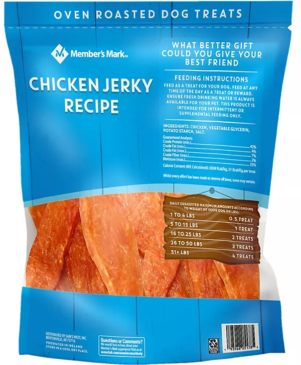 Member's Mark Chicken Jerky Recipe Dog Treats (48 oz.) - Eshop House LLC