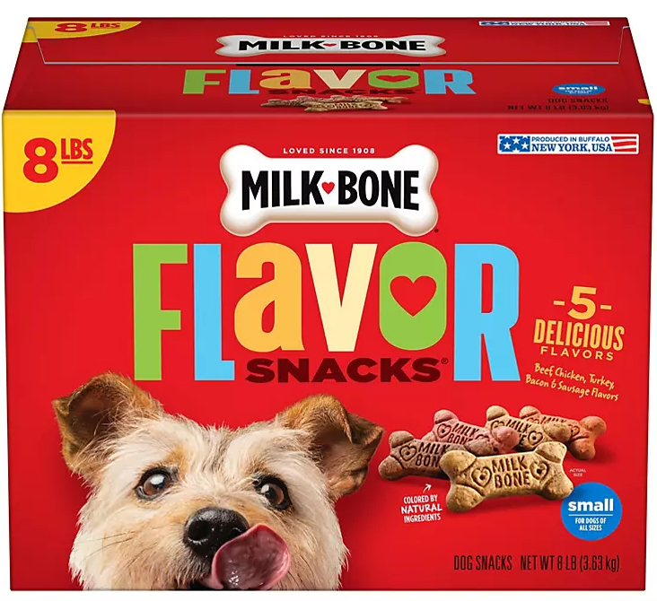 Milk-Bone Flavor Snacks Small Dog Biscuits, Crunchy Variety Pack (8 lbs.) - Eshop House LLC