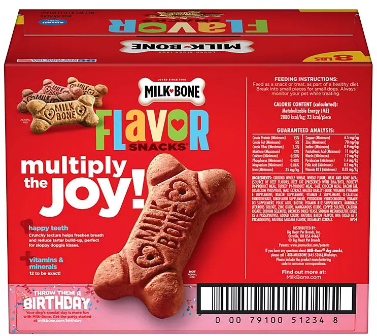 Milk-Bone Flavor Snacks Small Dog Biscuits, Crunchy Variety Pack (8 lbs.) - Eshop House LLC