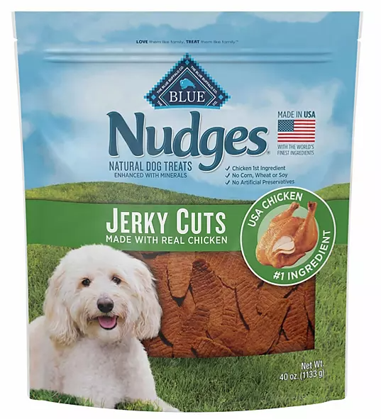 Blue Buffalo Nudges Natural Jerky Cut Dog Treats, Chicken Flavored (40 oz.) - Eshop House LLC
