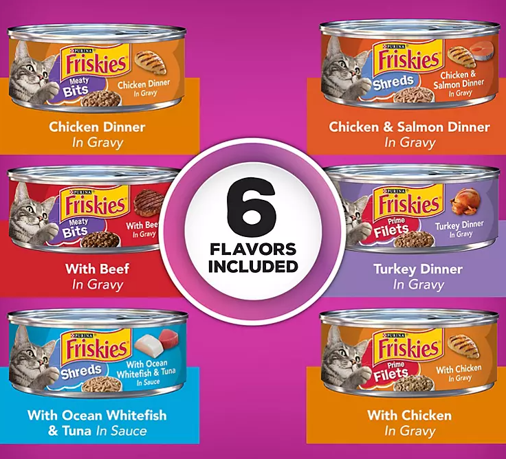 Purina Friskies Gravy Wet Cat Food, Variety Pack (5.5 oz., 60 ct.) - Eshop House LLC