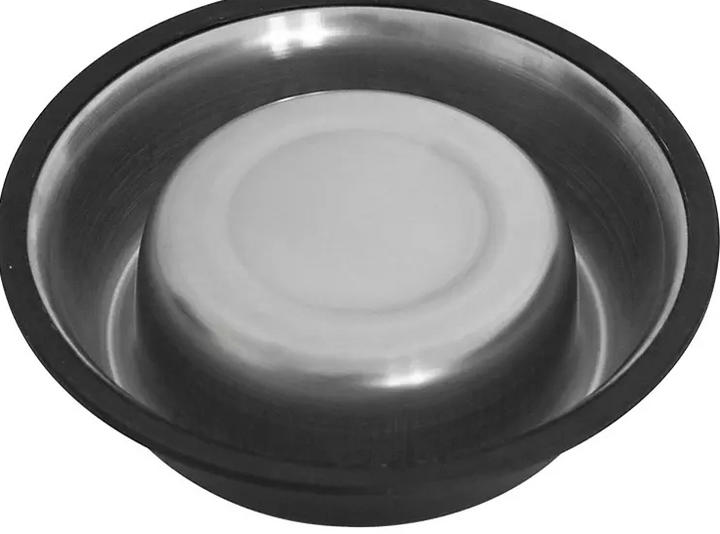 Non-Skid Matte Black and Copper Dog Bowl, 2 pk. (Choose Size) - Eshop House LLC