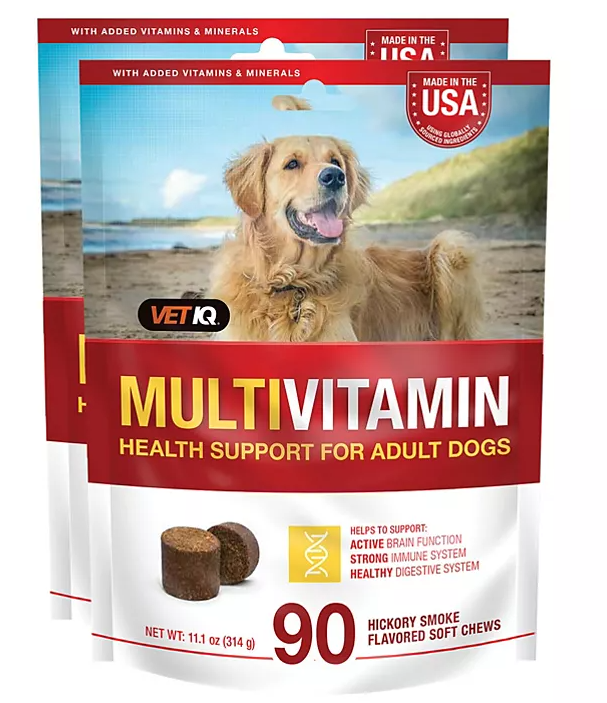VETIQ Multivitamin Soft Dog Chews, Hickory Smoke Flavored (90 ct., 2 pk.) - Eshop House LLC