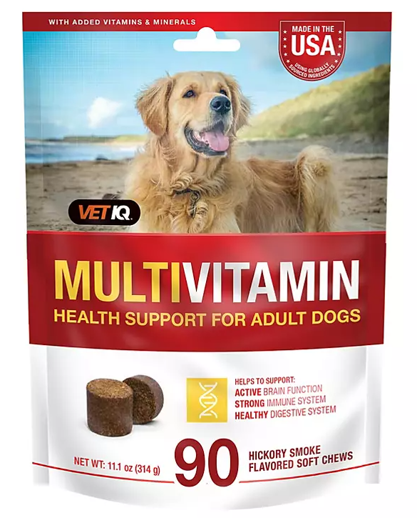 VETIQ Multivitamin Soft Dog Chews, Hickory Smoke Flavored (90 ct., 2 pk.) - Eshop House LLC
