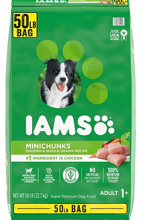 Iams Adult ProActive Health Minichunks Chicken Dry Dog Food (50 lbs.) - Eshop House LLC