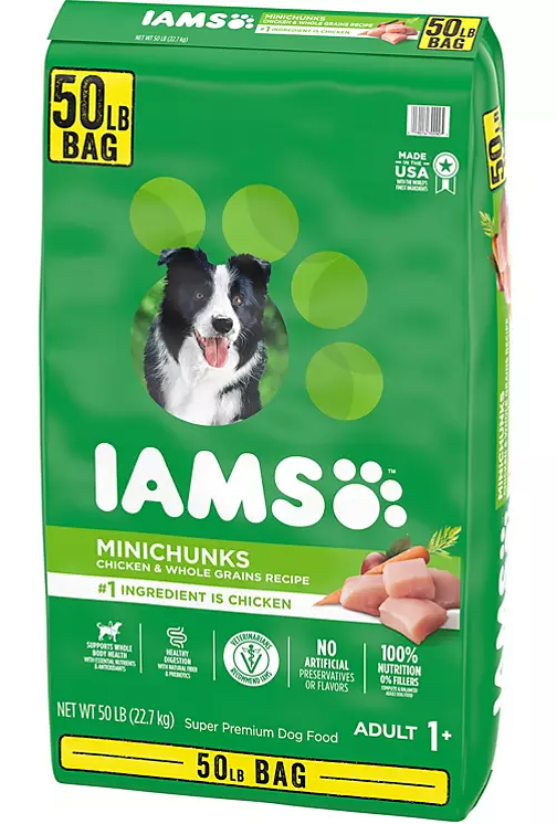 Iams Adult ProActive Health Minichunks Chicken Dry Dog Food (50 lbs.) - Eshop House LLC