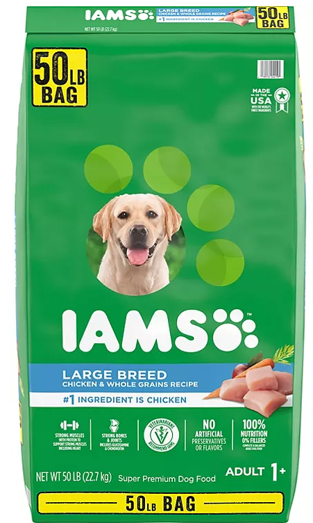 Iams Adult ProActive Health Large Breed Chicken Dry Dog Food (50 lbs) - Eshop House LLC