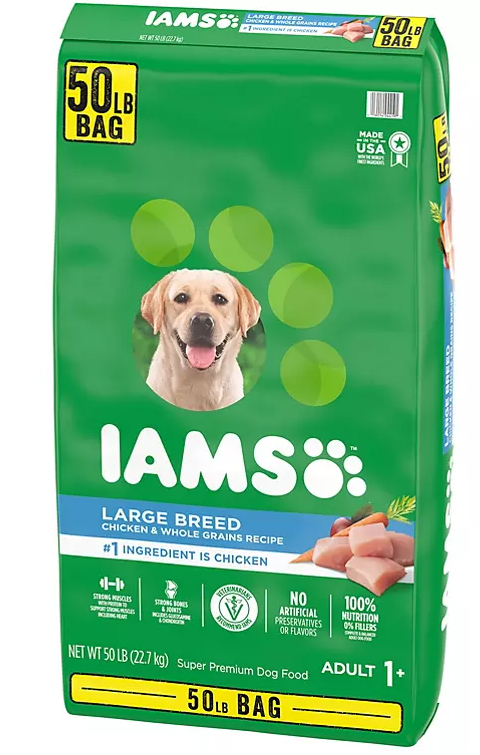 Iams Adult ProActive Health Large Breed Chicken Dry Dog Food (50 lbs) - Eshop House LLC