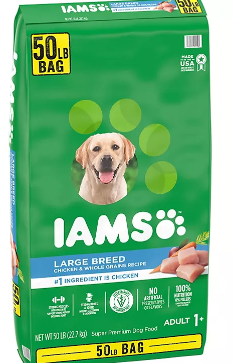 Iams Adult ProActive Health Large Breed Chicken Dry Dog Food (50 lbs) - Eshop House LLC