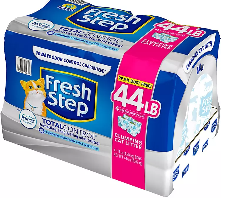 Fresh Step Total Control Scented Litter with Febreze, Clumping (44 lbs.) - Eshop House LLC