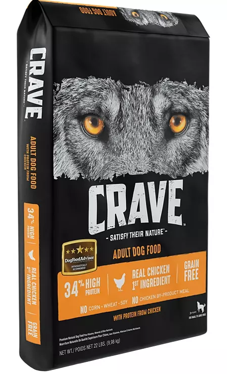 Crave Adult High-Protein Grain-Free Dry Dog Food, Chicken (22 lb.) - Eshop House LLC