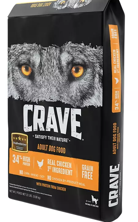 Crave Adult High-Protein Grain-Free Dry Dog Food, Chicken (22 lb.) - Eshop House LLC